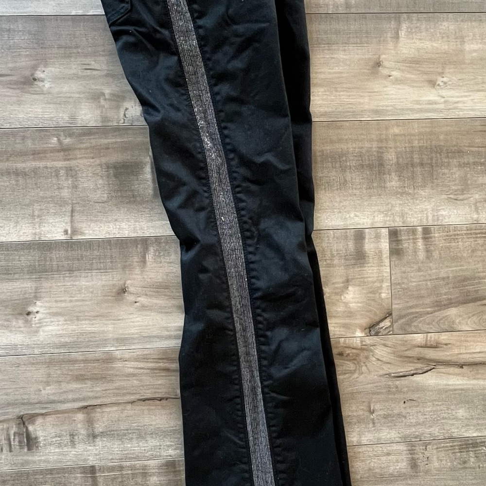 Ariat Black Jeans with Embellished stripes. Equine show pants.